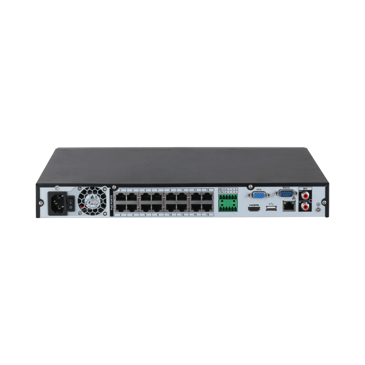 NVR 32CH 16PoE 2HDDs WizSense AI DAHUA2