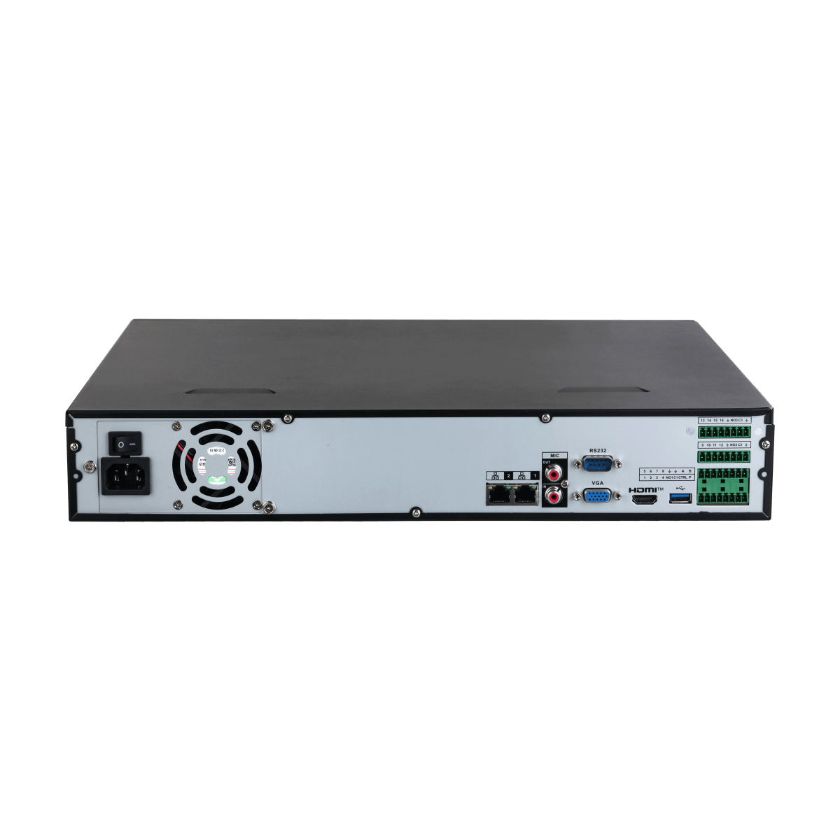 NVR IA 32ch 4u 16Tb Max 2x1Gbps DAHUA1