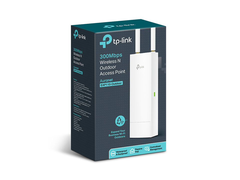 Punto de Acceso Exterior Inalámbrico N de 300Mbps TPLINK3