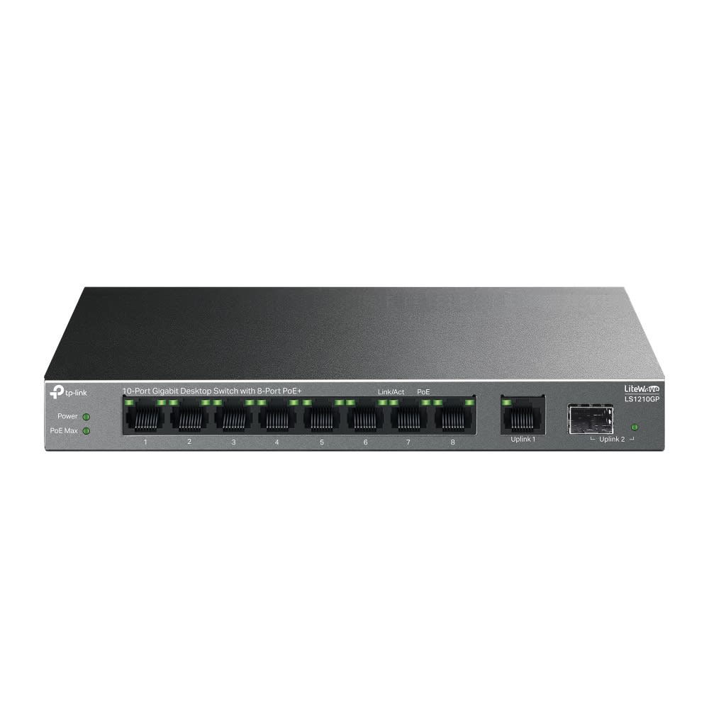 SWITCH POE 8 POE + 2 UPLINK Gigabit TPLINK4