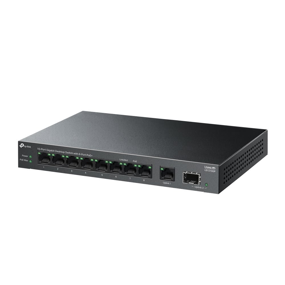 SWITCH POE 8 POE + 2 UPLINK Gigabit TPLINK 1