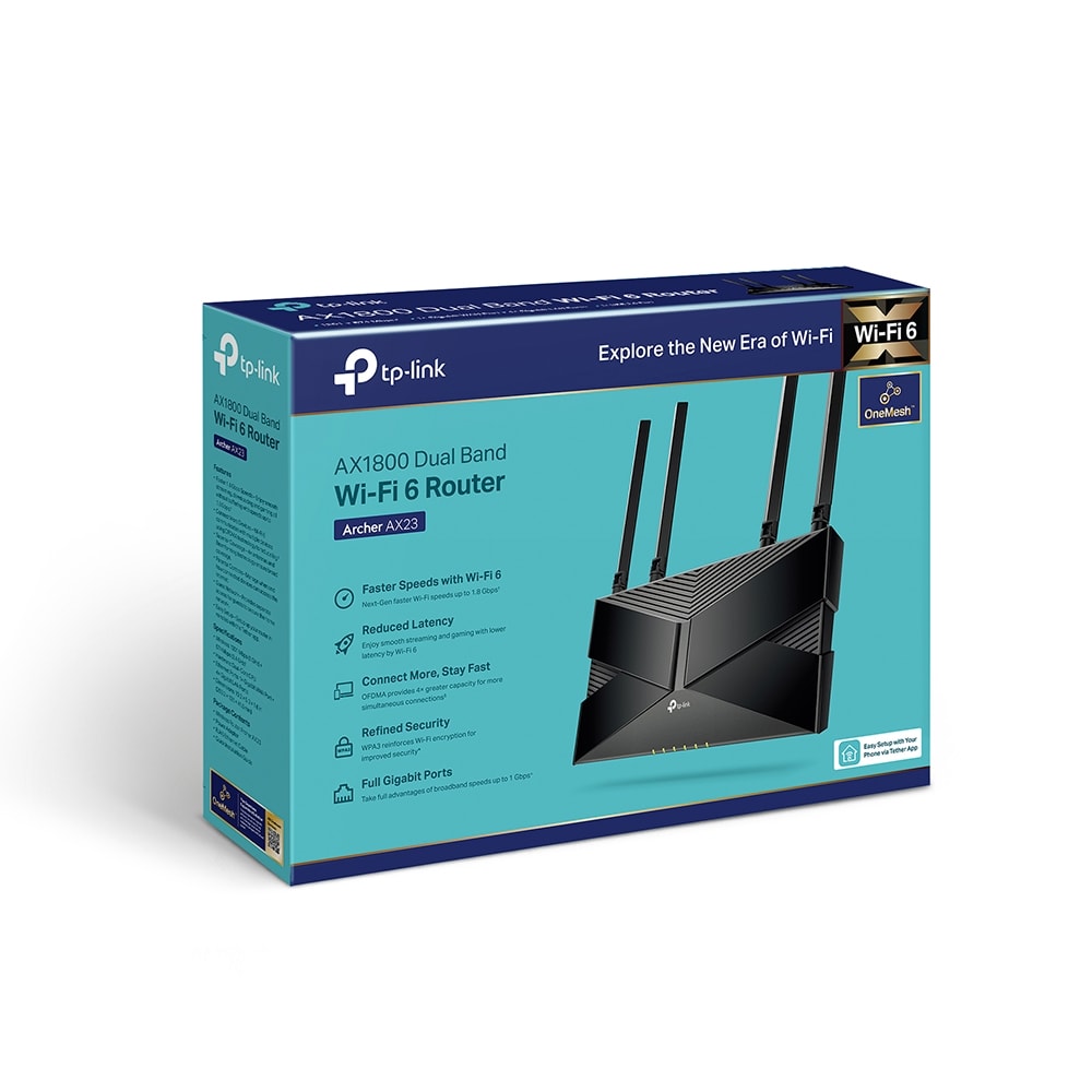 Router TP-Link Archer AX23 AX1800, Dual Band, Wi-Fi 61