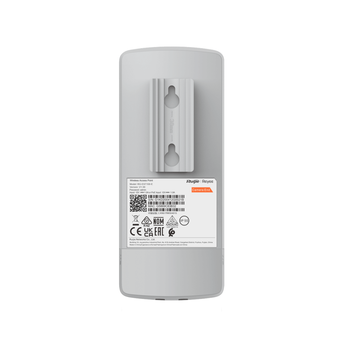 Puente inalámbrico 802.11b/g/n 2.4GHz 500M X PAR RUIJIE REYEE DOBLE FLUJO4