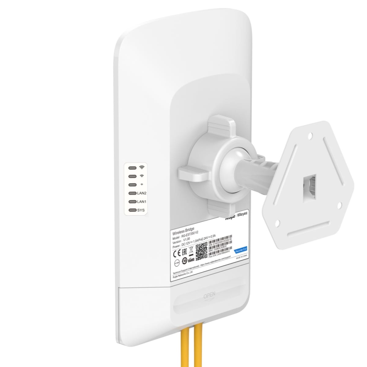 Puente inalámbrico 802.11ac de doble flujo de 5 GHz de 5 km X PAR RUIJIE REYEE4
