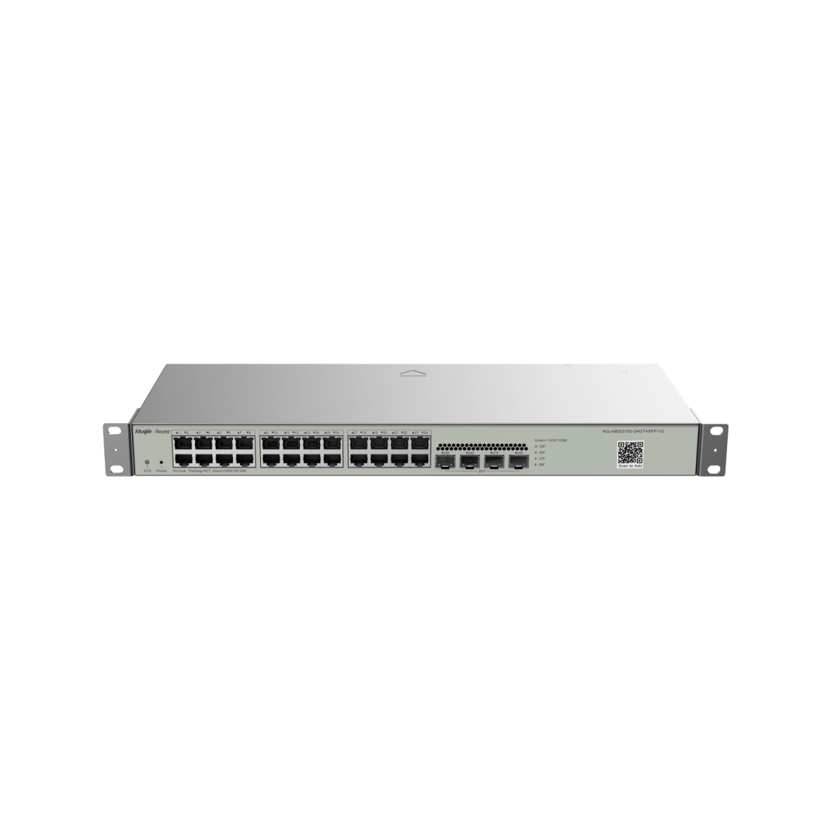 Switch REYEE administrable por cloud 24 puertos Gigabit 4 Puertos SFP5