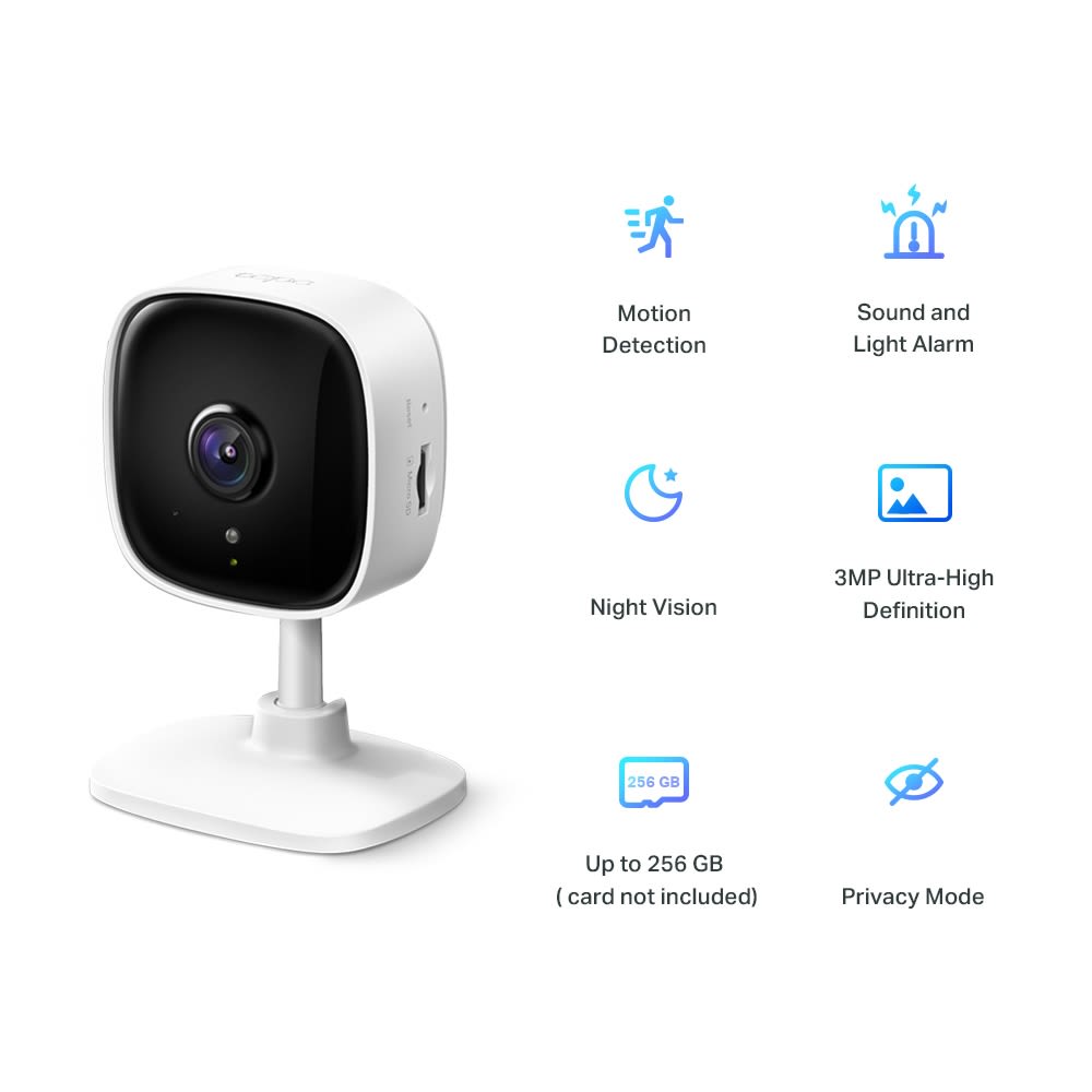 CAMARA IP TPLINK 3MP 2K TAPO C1103