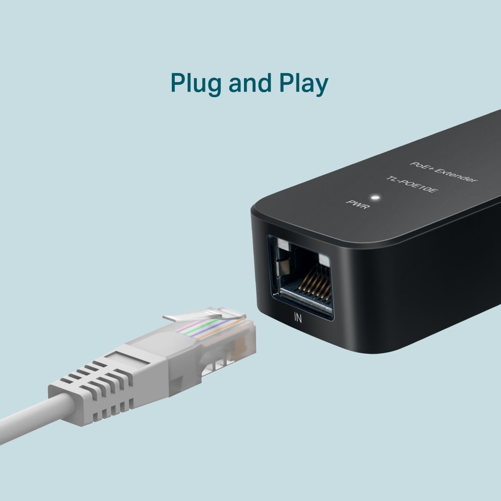 EXTENSOR POE + TPLINK FAST ETHERNET HASTA 250MT2