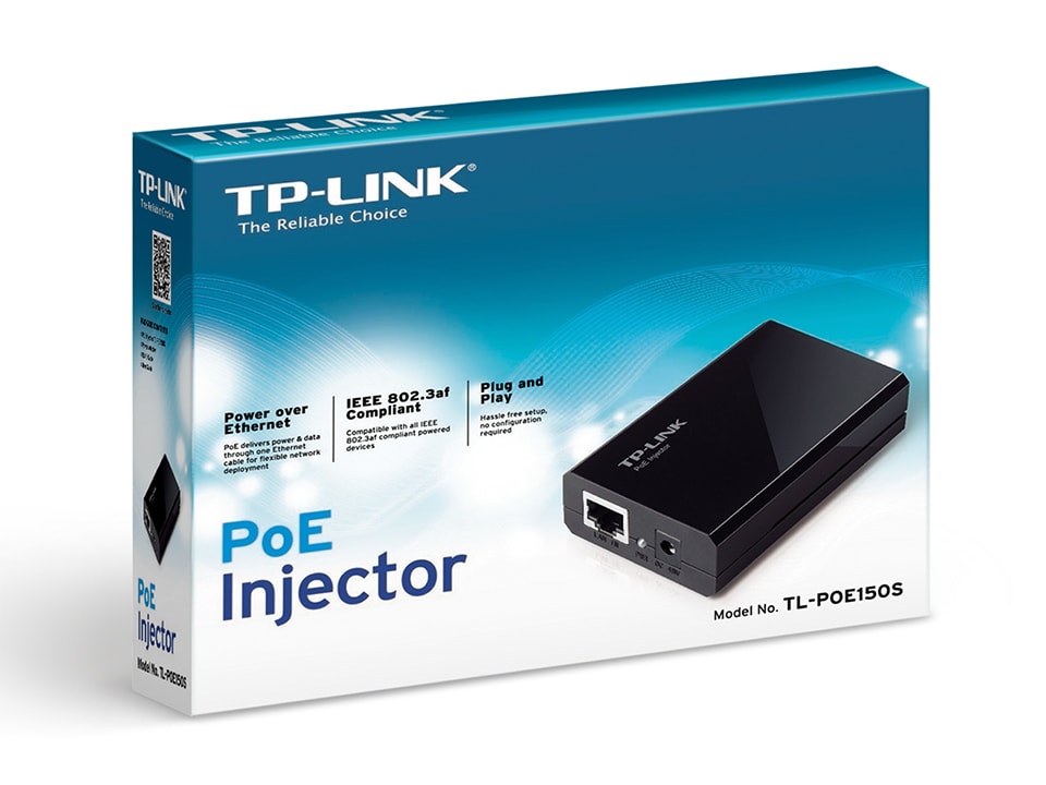 INYECTOR POE TPLINK 48V 15.4W 802.3AF1