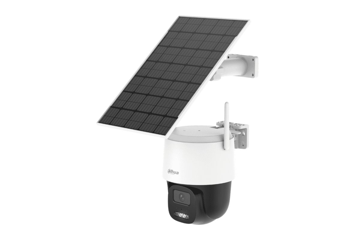 KIT CAMARA IP DAHUA WIFI6 SOLAR 4MP 2.1MM APOLLO BULLET C1 C/ PANEL SOLAR AOV SMART DUAL LIGHT ALARM 0