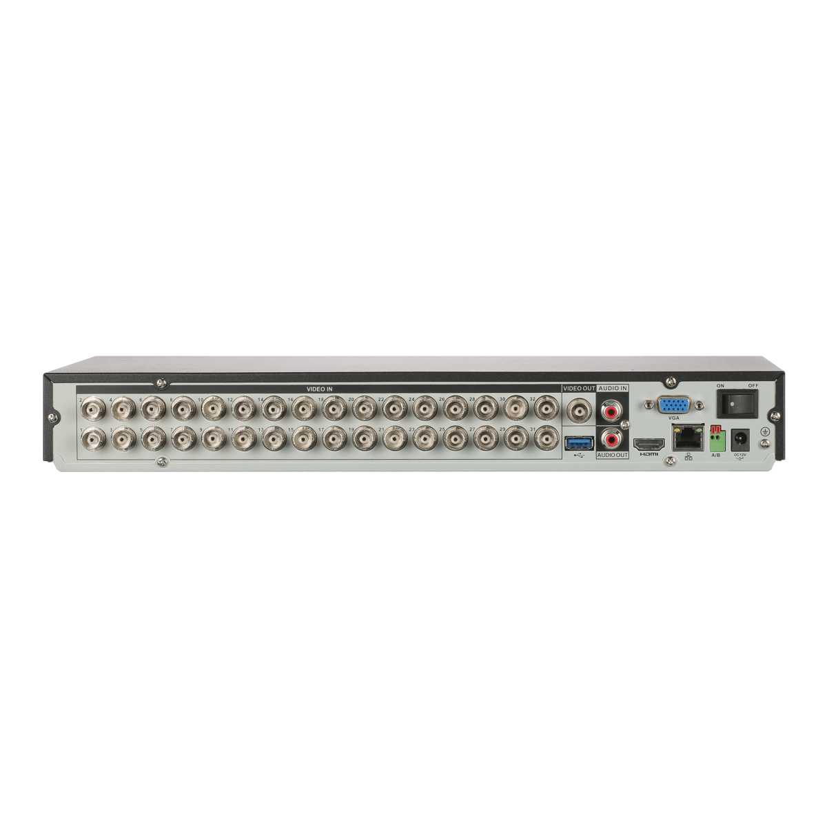 XVR Dahua 32CH Audio HDCVI 2HDD h.265+ IVS 1U 4MP WIZSENSE1