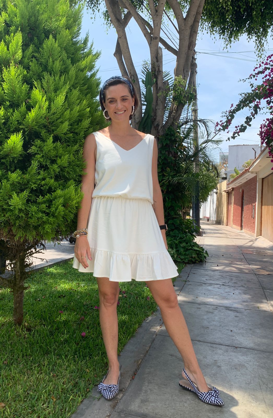 V TENNIS DRESS - IVORY V TENNIS DRESS - IVORY