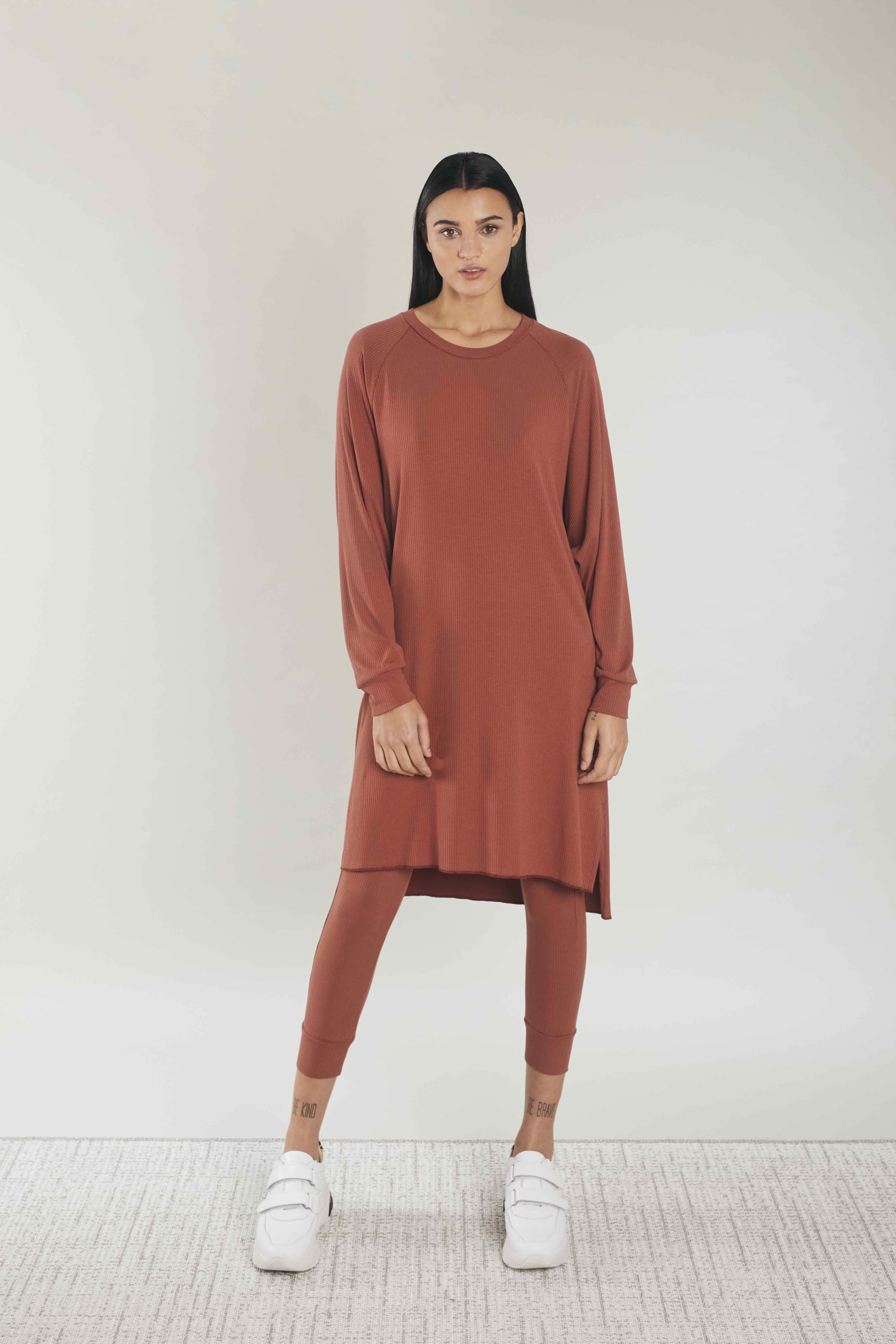RIB LEGGING - CINNAMON RIB LEGGING - CINNAMON