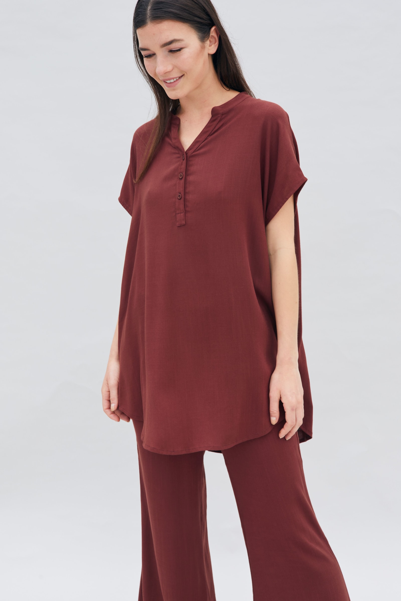 LIGHT BLOUSE - BROWN LIGHT BLOUSE - BROWN