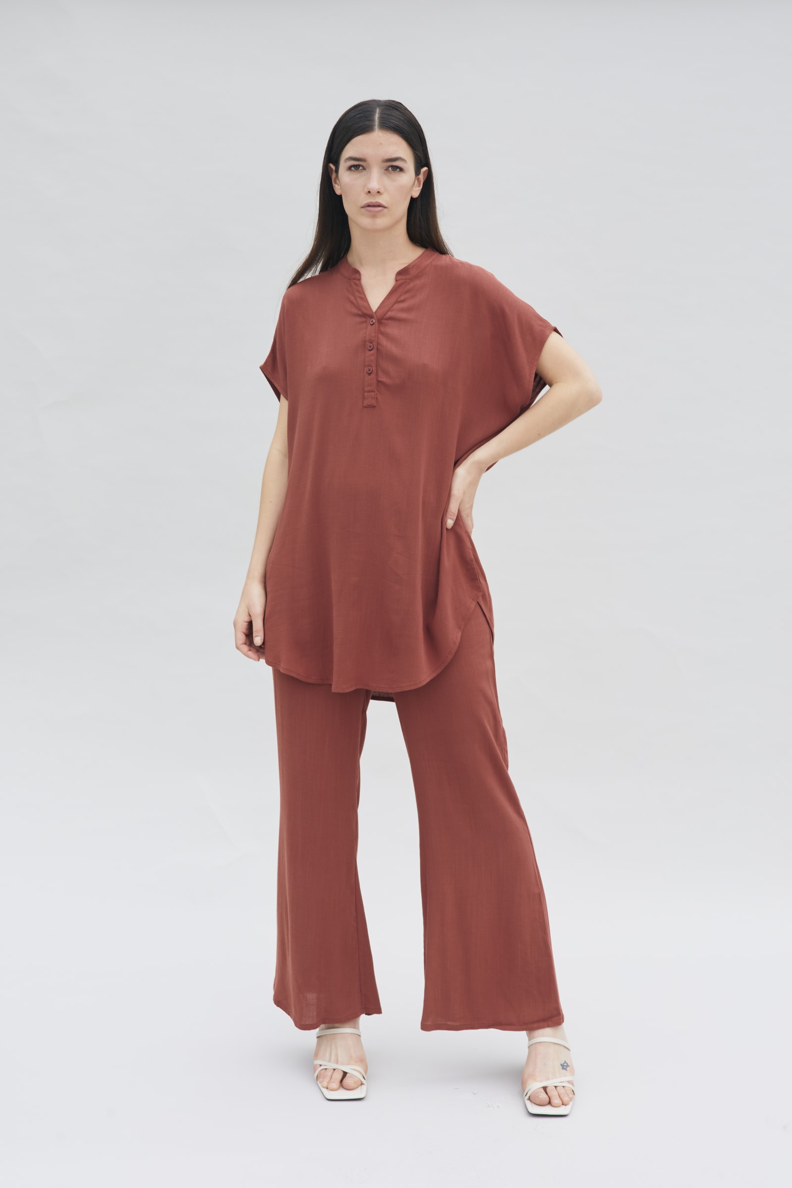 LIGHT BLOUSE - RUST LIGHT BLOUSE - RUST
