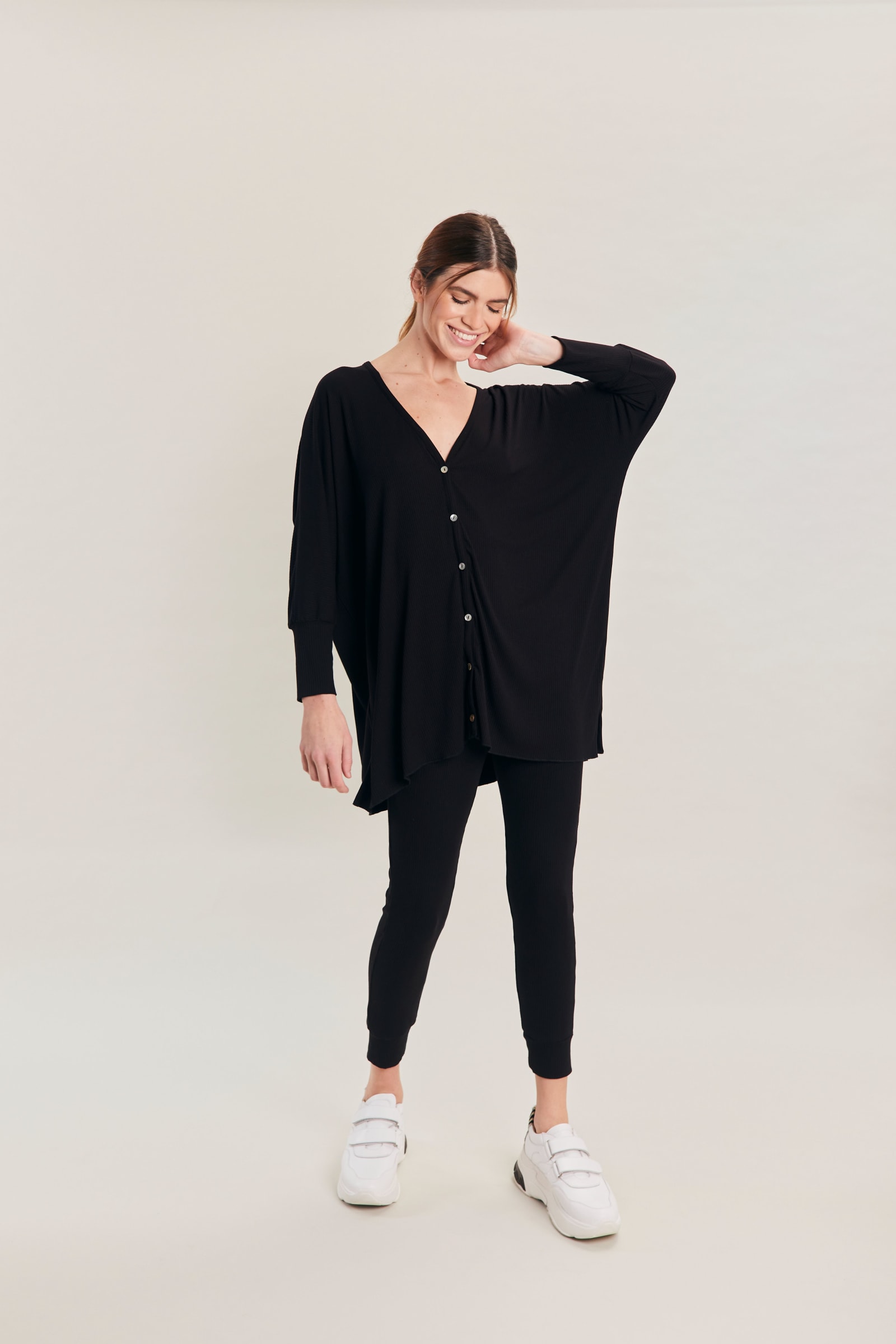 RIB LEGGING - BLACK RIB LEGGING - BLACK