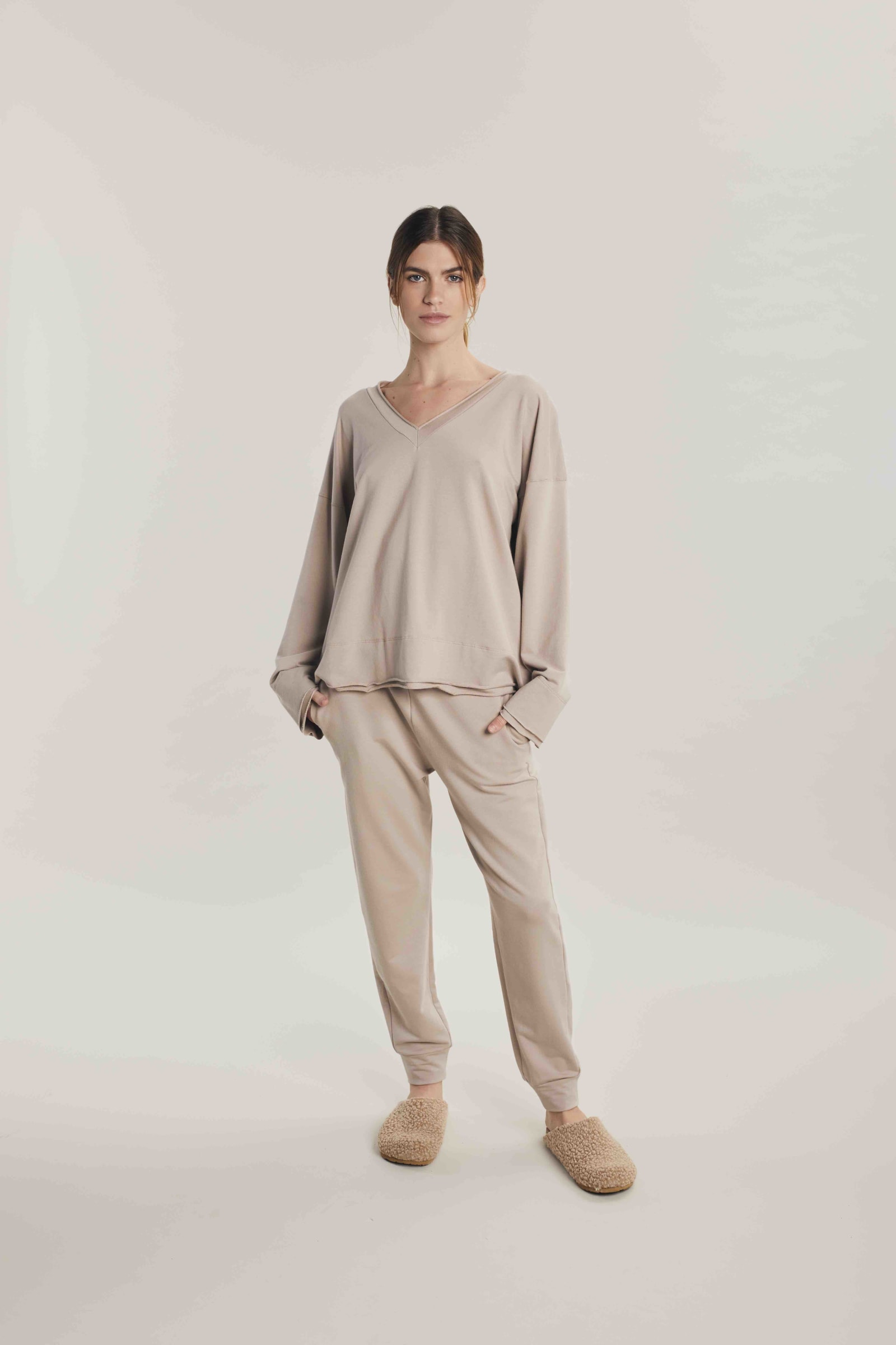 TERRY TRACKPANT - CASHMERE TERRY TRACKPANT - CASHMERE