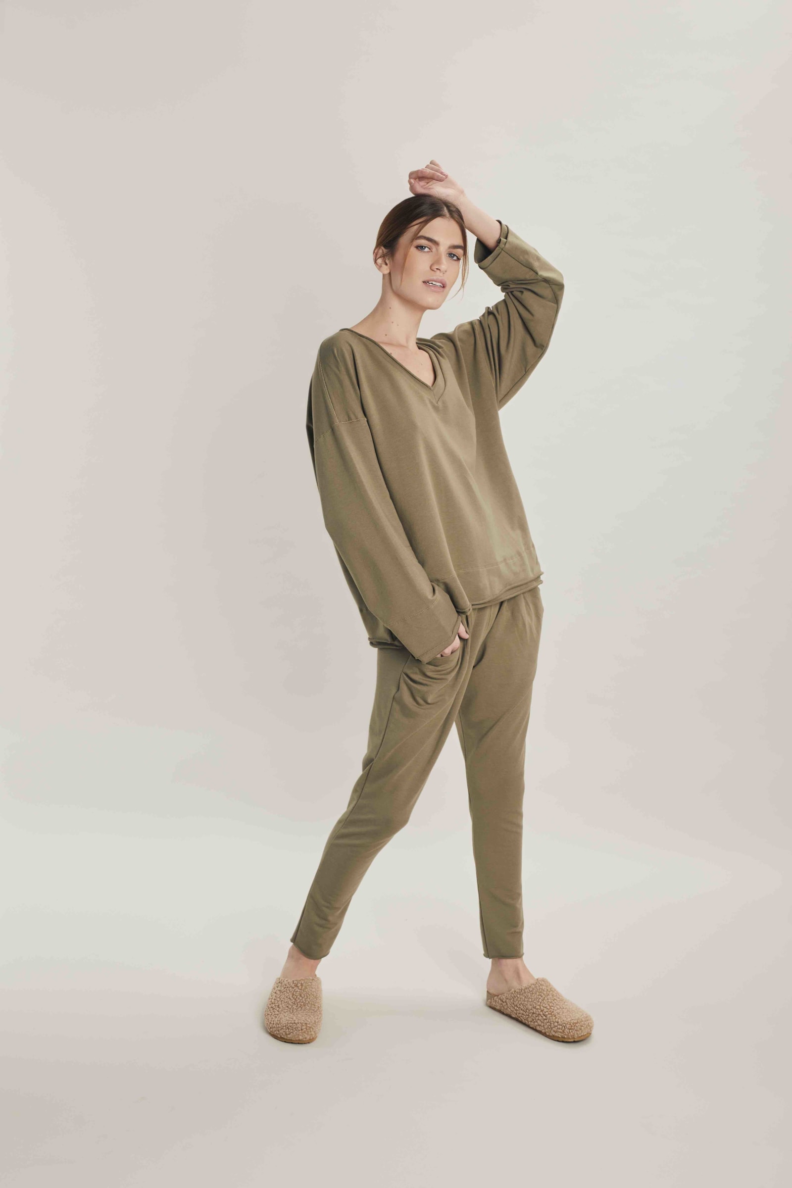 TERRY JOGGER - OLIVE TERRY JOGGER - OLIVE