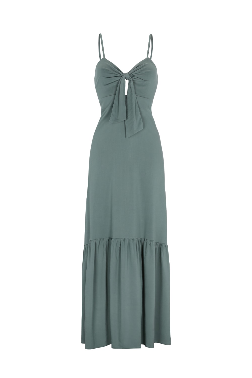 BOW DRESS - TEAL GREEN BOW DRESS - TEAL GREEN