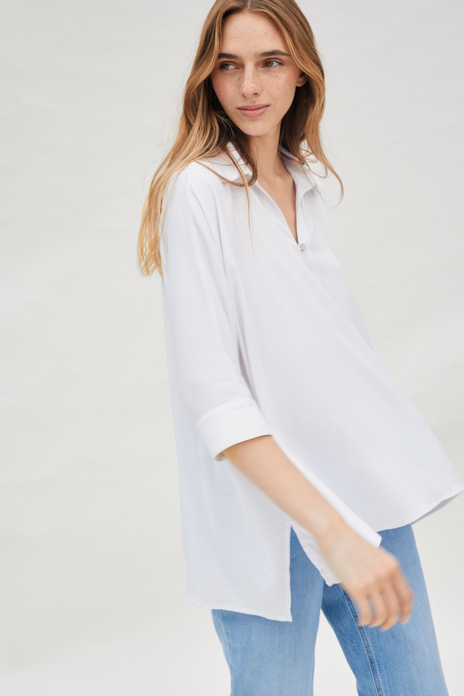 BOXY SHIRT - WHITE BOXY SHIRT - WHITE