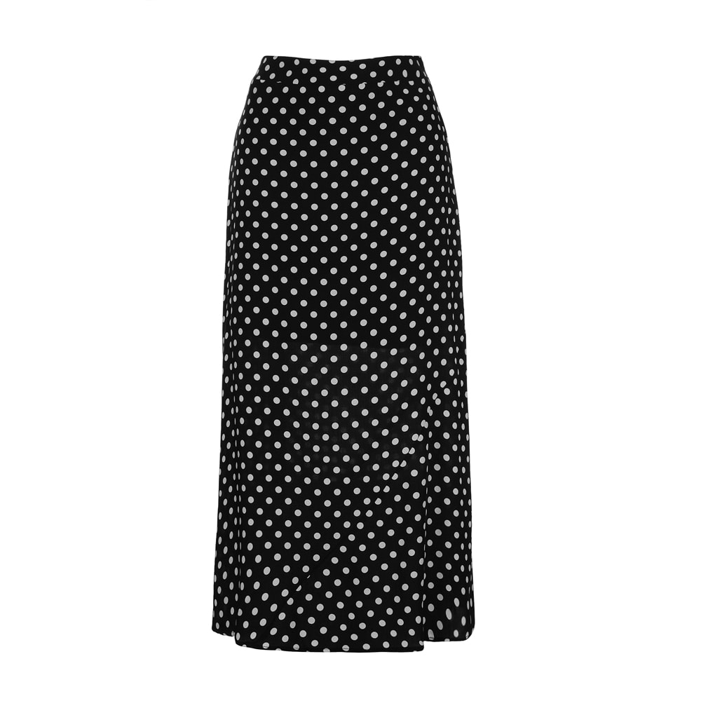 FLIP SKIRT - POLKA BLACK FLIP SKIRT - POLKA BLACK