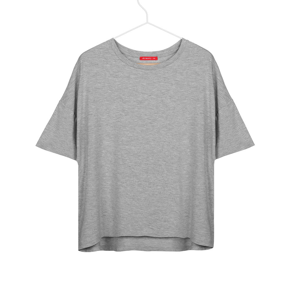 HIGH LOW S/SLEEVE - GREY HTR HIGH LOW S/SLEEVE - GREY HTR