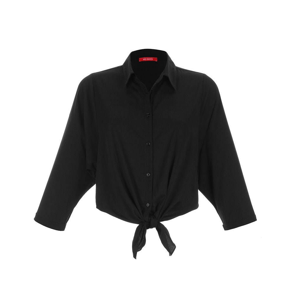 KNOT BLOUSE - BLACK KNOT BLOUSE - BLACK