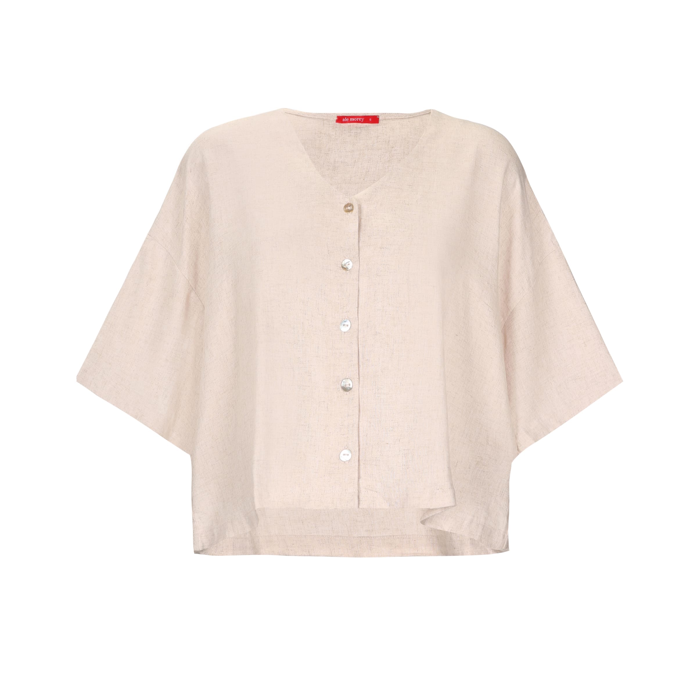LINEN SHIRT-PALO ROSA LINEN SHIRT-PALO ROSA