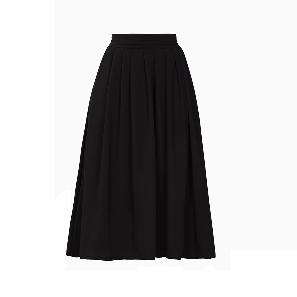 MIDI SKIRT - BLACK MIDI SKIRT - BLACK