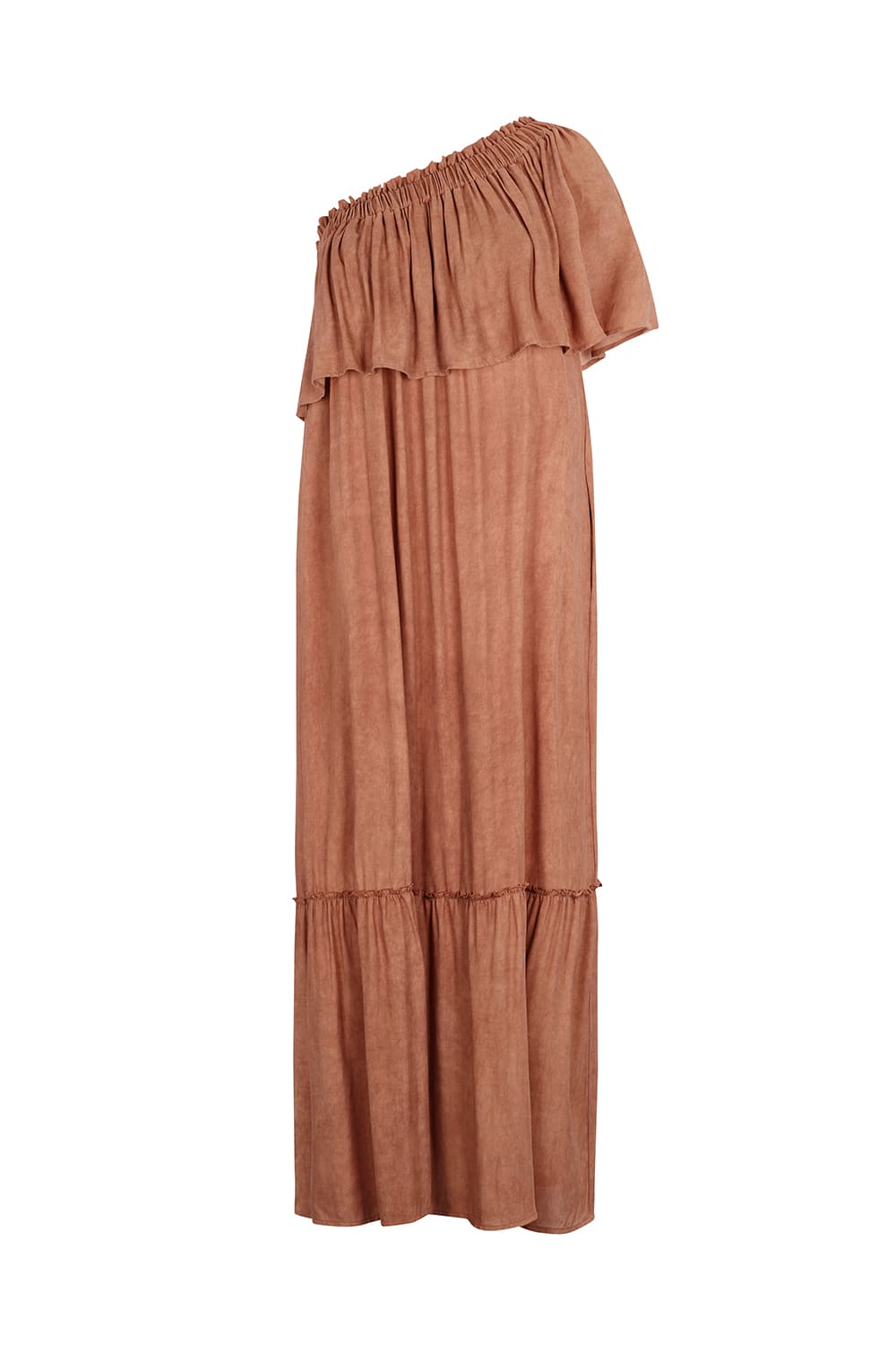OFF SHOULDER RUFFLE DRESS - TERRA OFF SHOULDER RUFFLE DRESS - TERRA
