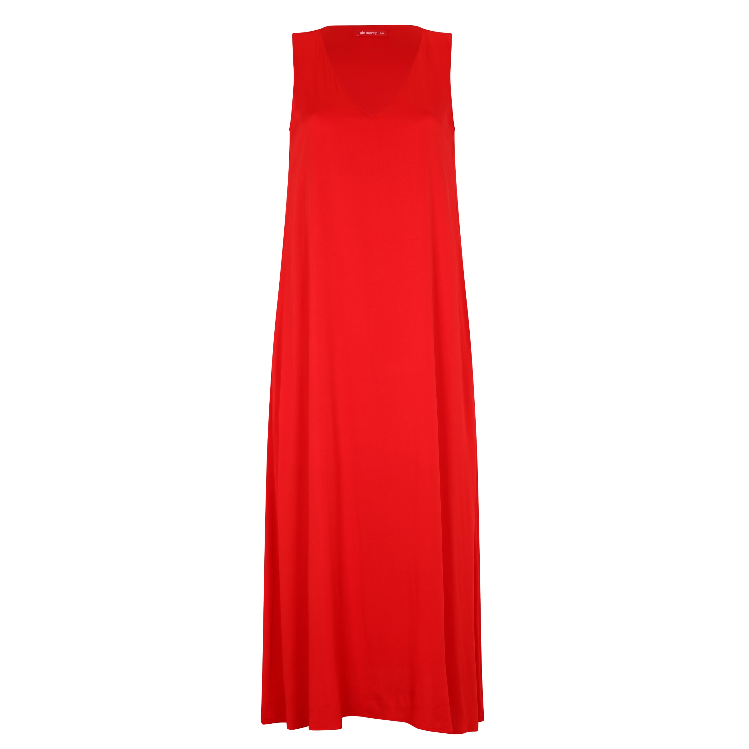 POCKET V MAXI DRESS - RED POCKET V MAXI DRESS - RED