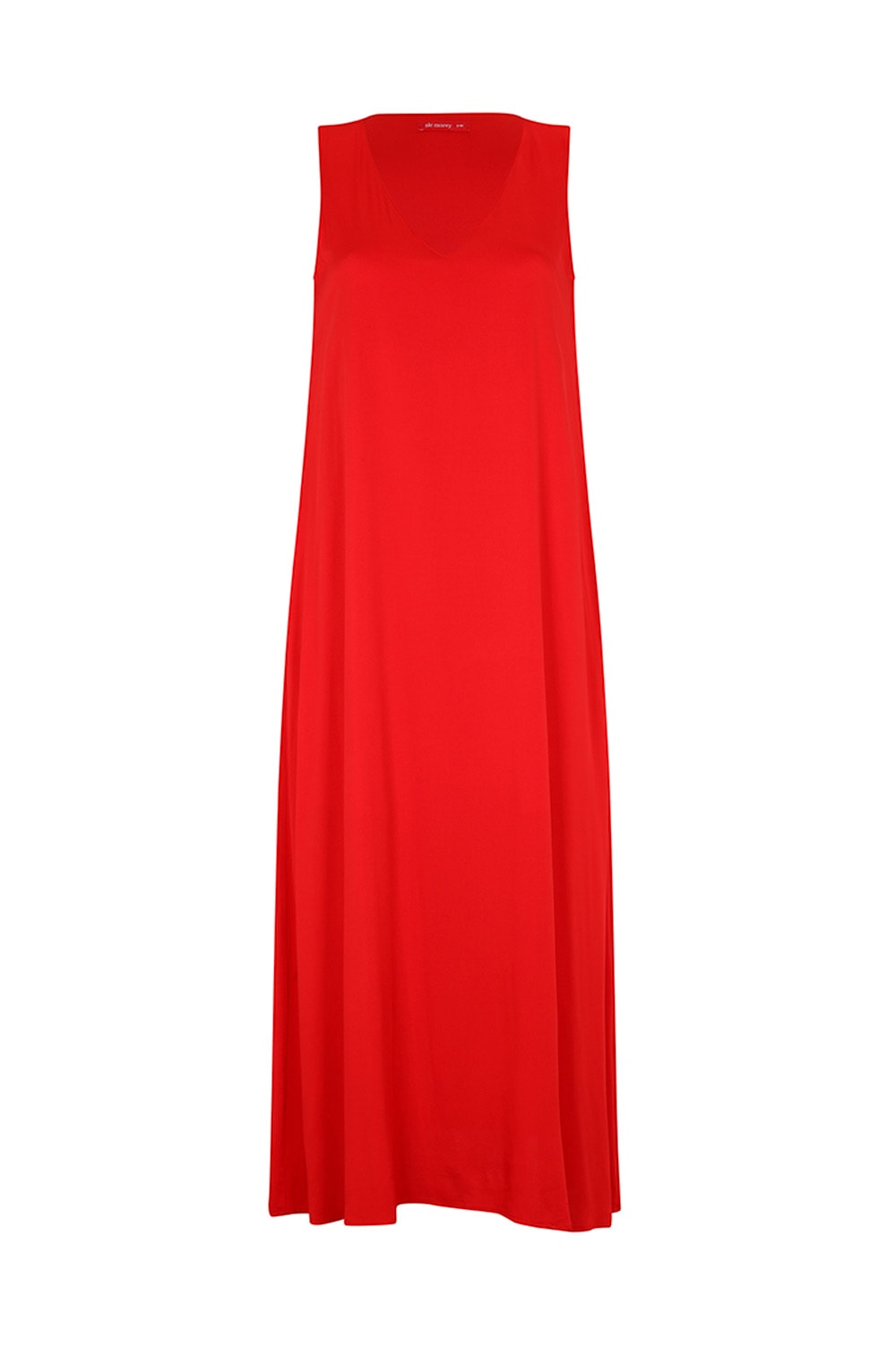 POCKET V MAXI DRESS - RED POCKET V MAXI DRESS - RED