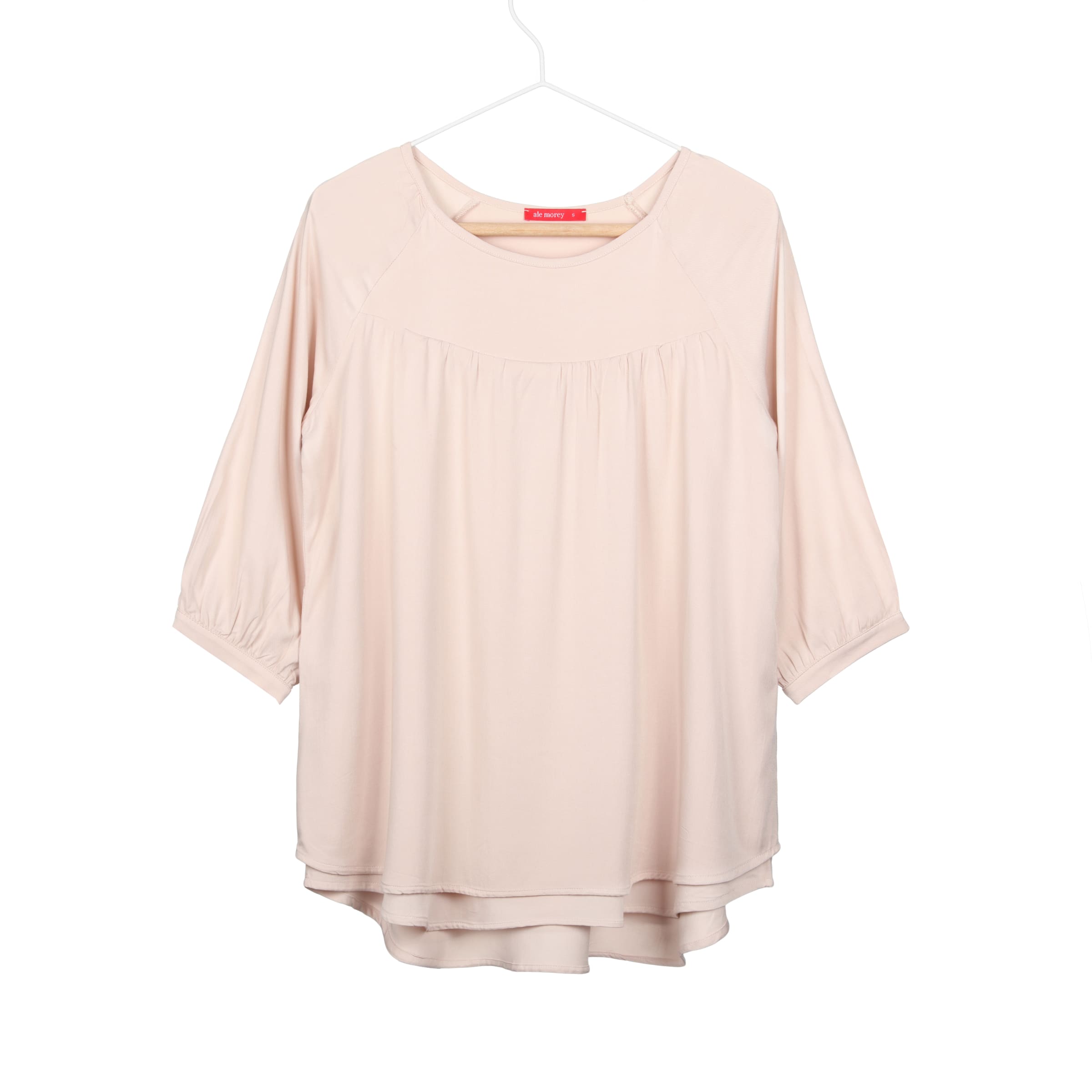 RANGLAN DOUBLE BLOUSE - SAND RANGLAN DOUBLE BLOUSE - SAND