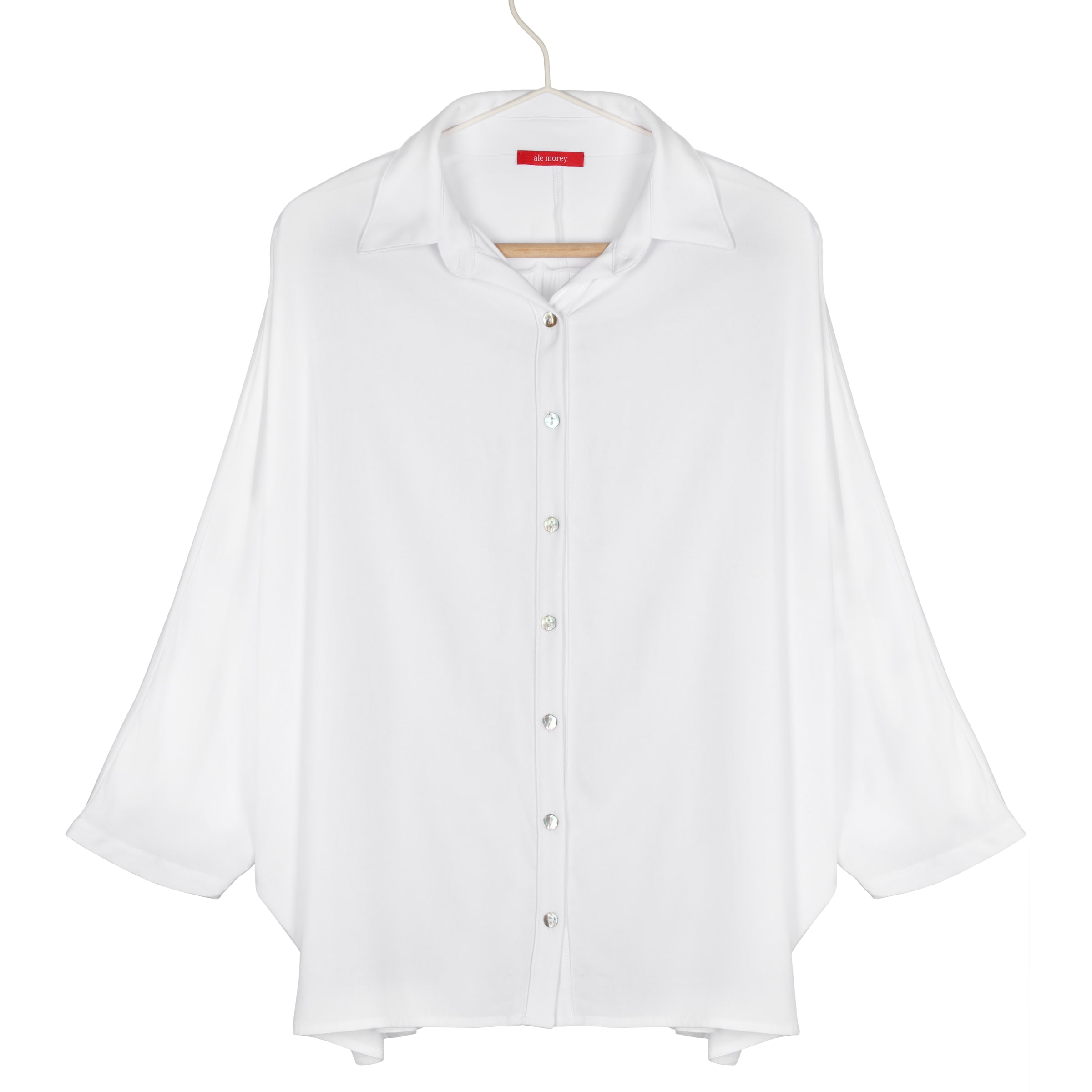 TRAPEZOID SHIRT - WHITE TRAPEZOID SHIRT - WHITE