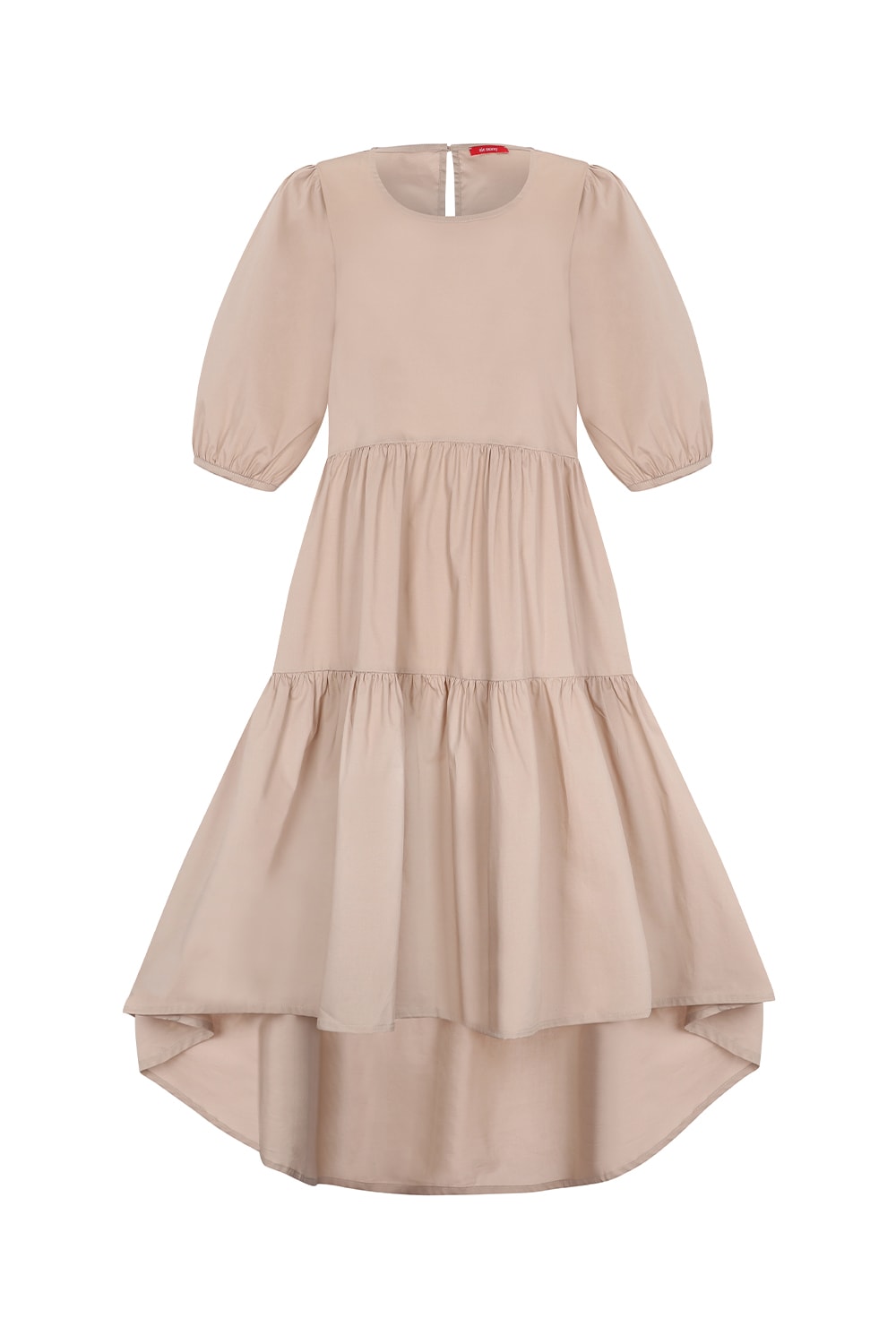 VOLUME LAYERED DRESS - BEIGE VOLUME LAYERED DRESS - BEIGE