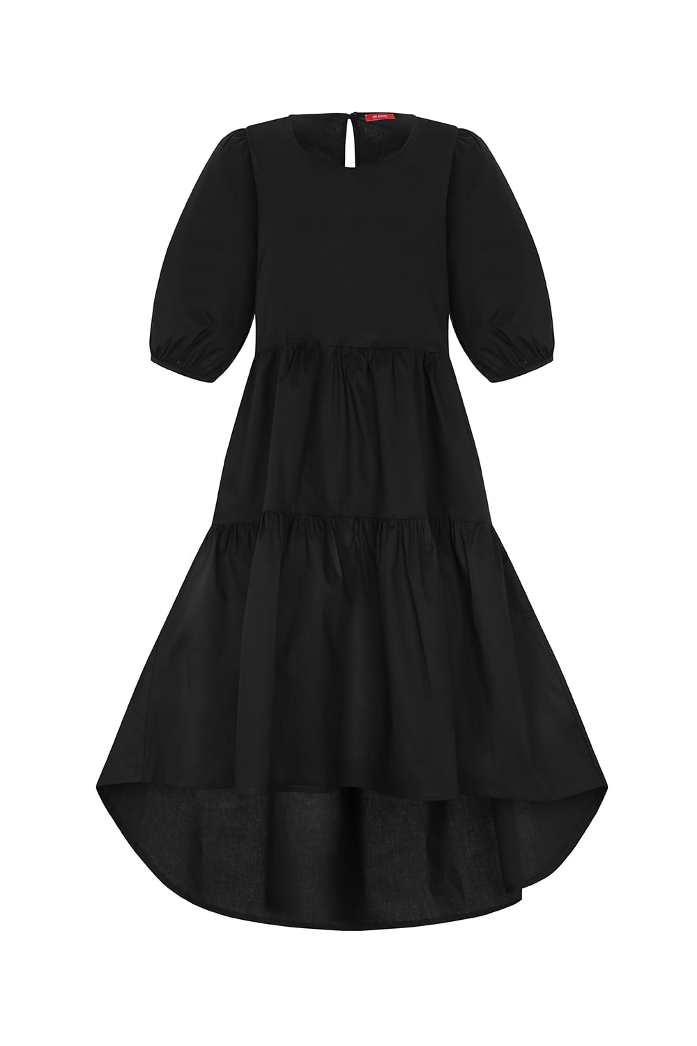VOLUME LAYERED DRESS - BLACK VOLUME LAYERED DRESS - BLACK