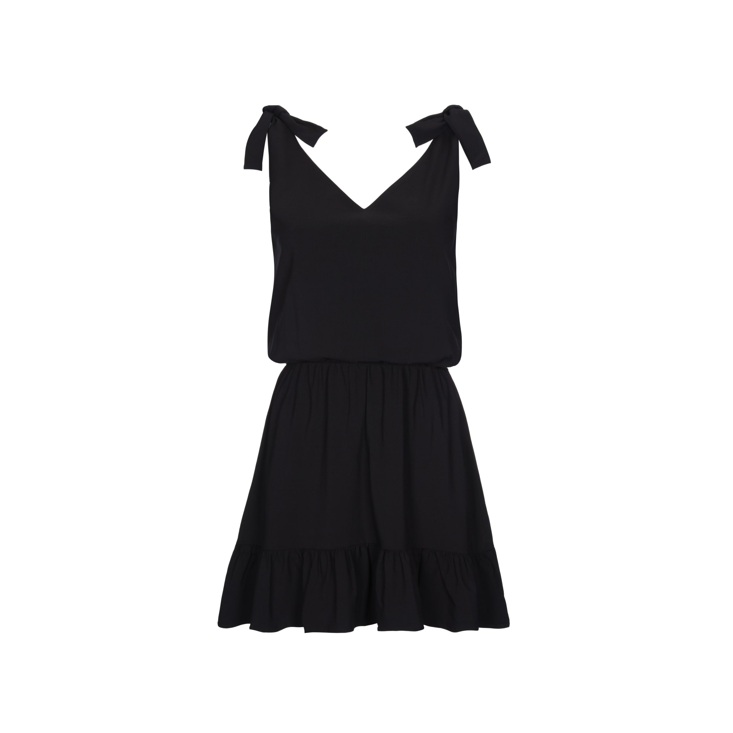 V TENNIS DRESS - BLACK V TENNIS DRESS - BLACK