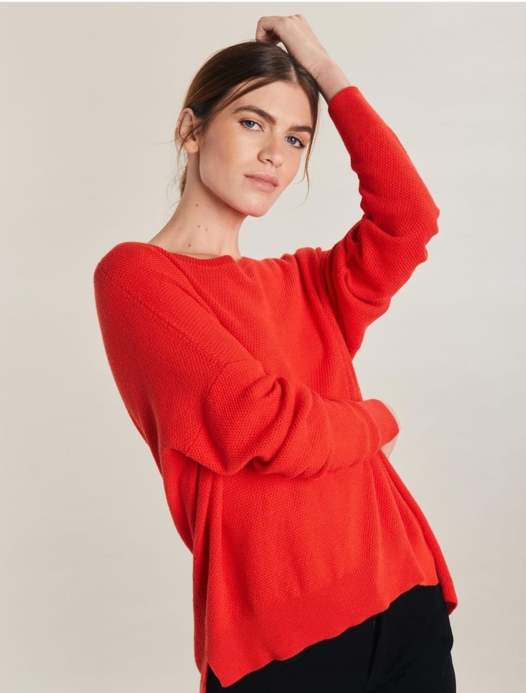 BOXY SWEATER - RED BOXY SWEATER - RED