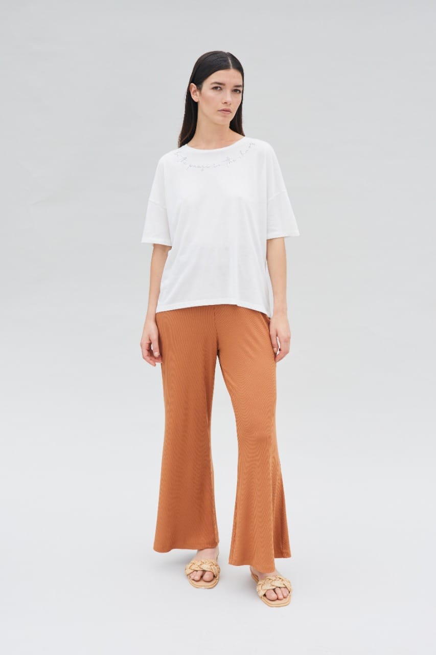 LIGHT RIB PANT - YAM LIGHT RIB PANT - YAM