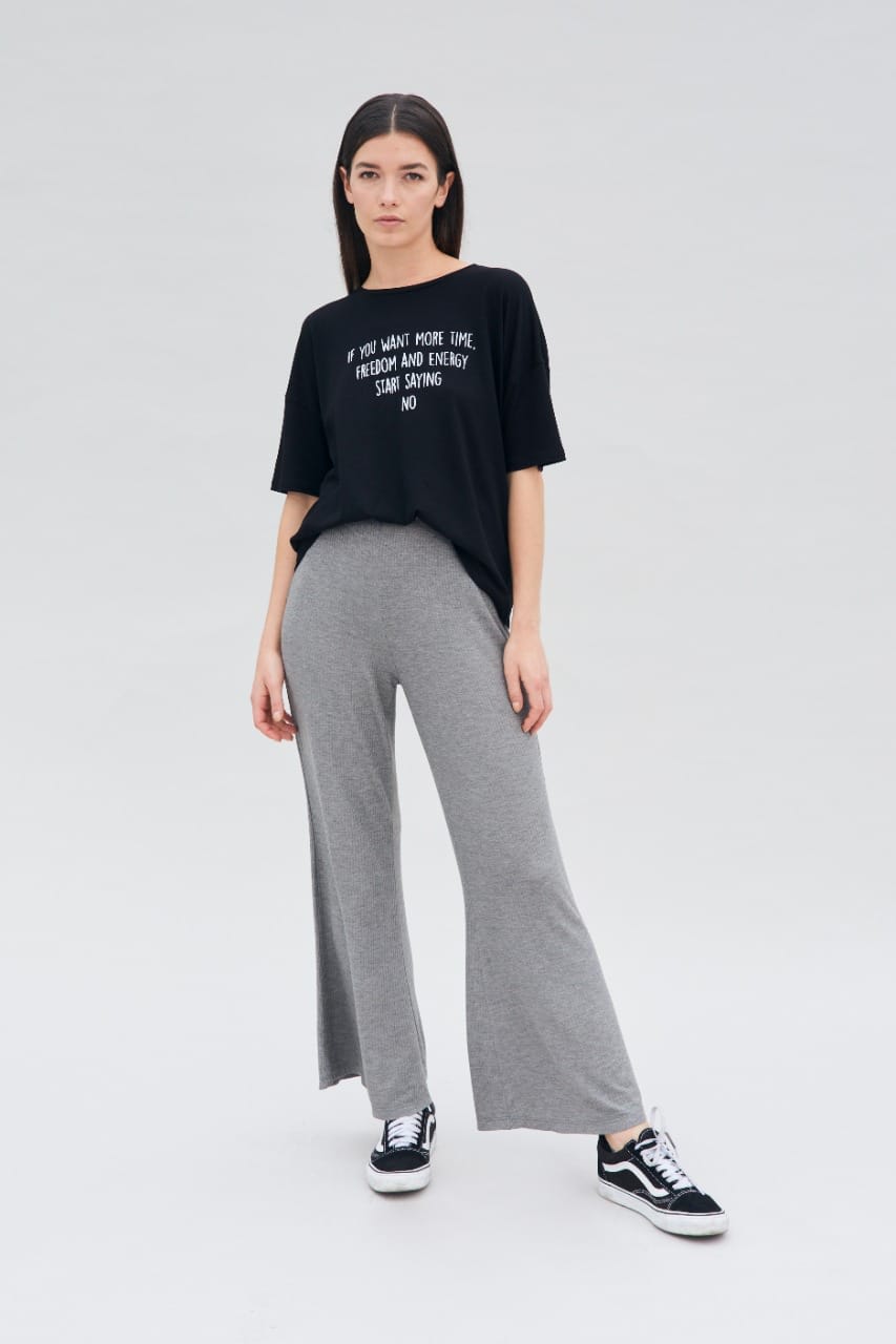 LIGHT RIB PANT - GREY HTR LIGHT RIB PANT - GREY HTR