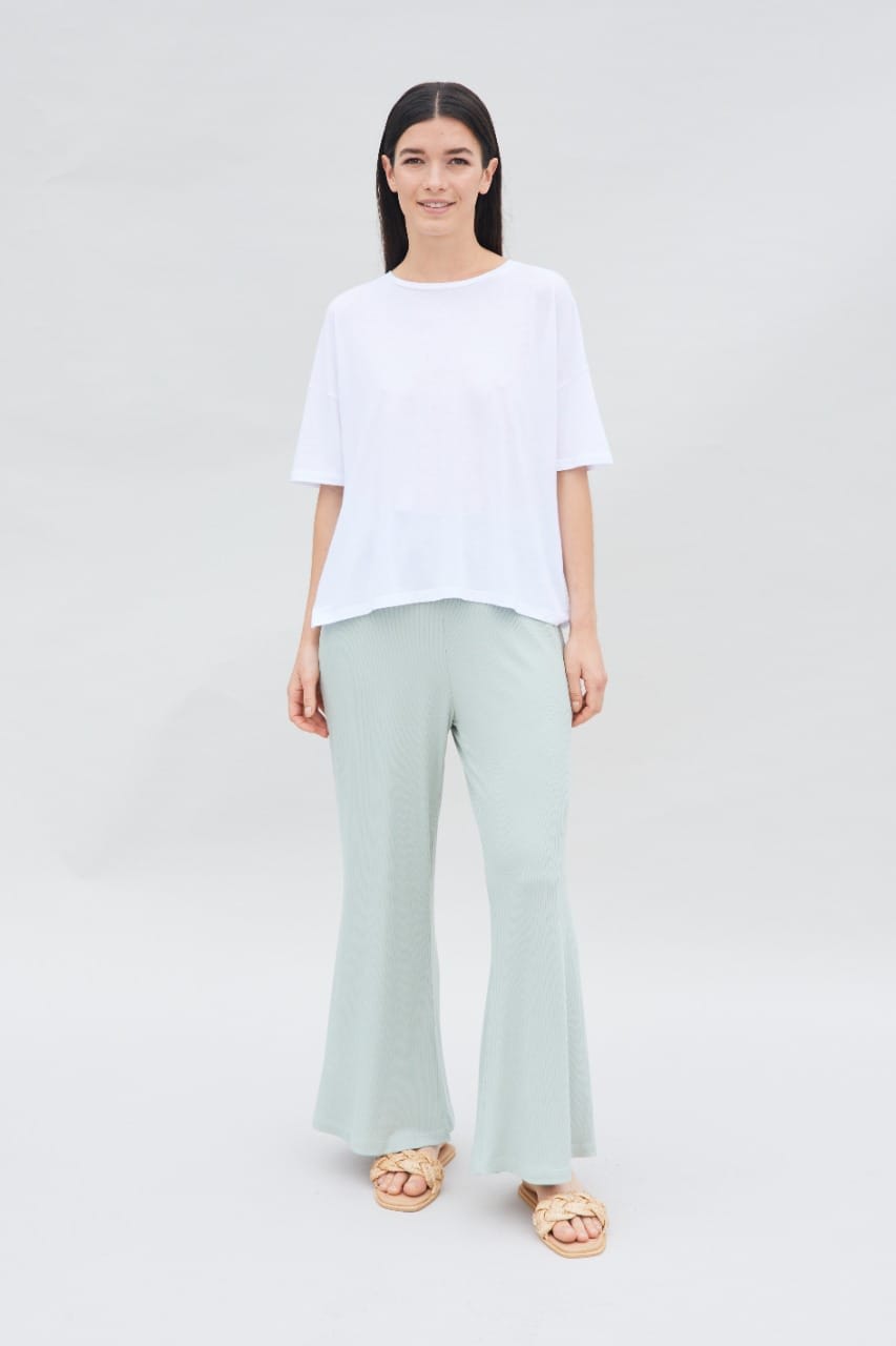 LIGHT RIB PANT - SAGE LIGHT RIB PANT - SAGE