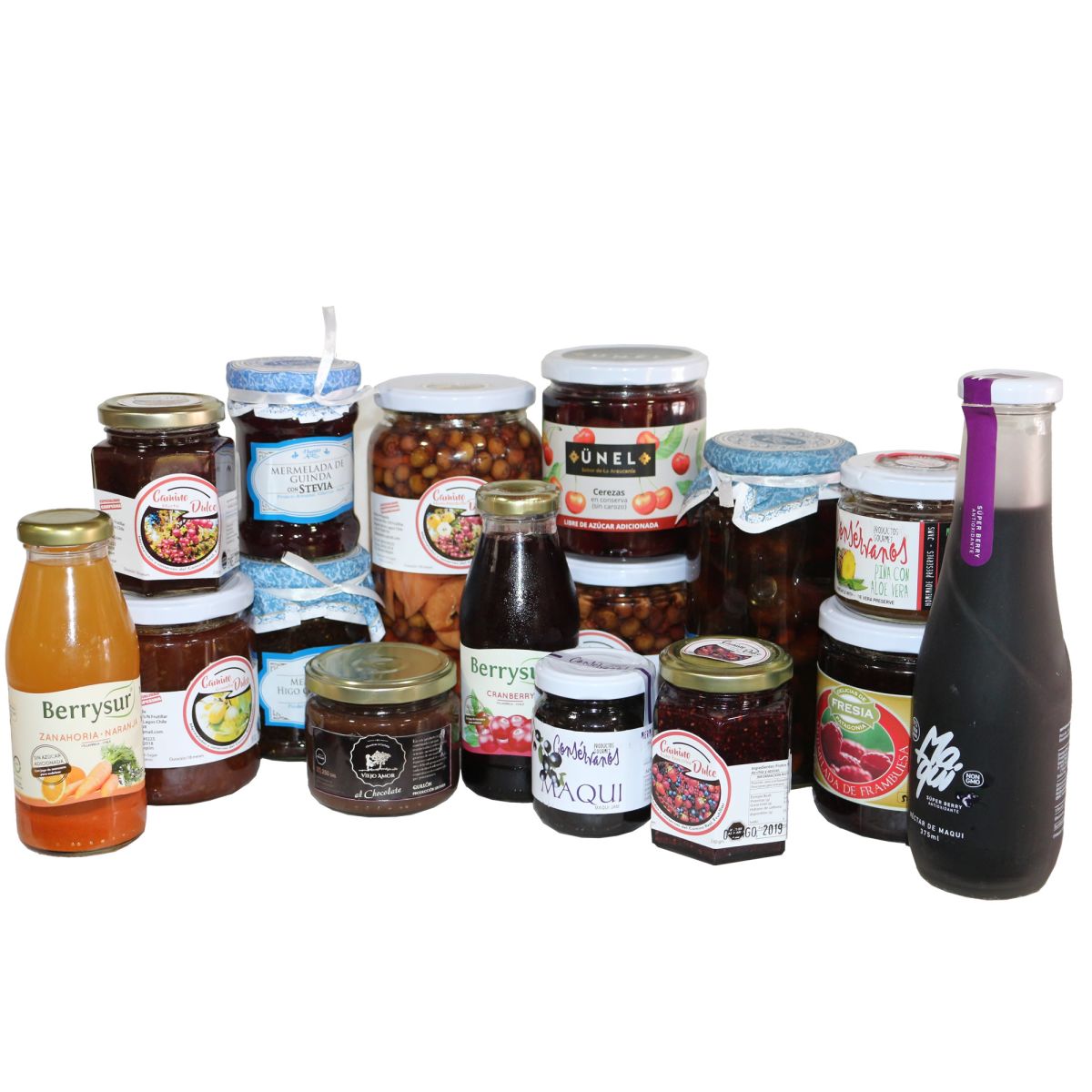 conservas mermeladas y jugos de frutas