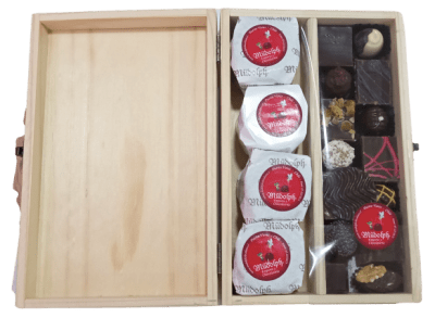 MALETA CHOCOLATE SURTIDO 260 g y ALFAJOR 8 unid.