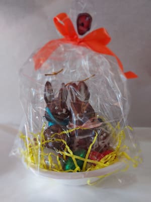 CONEJOS EN PAREJA NIDO DE 670 g.