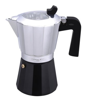 CAFETERA INDUCCIÓN NEGRA PLATEADA CAFETERA INDUCCIÓN NEGRA PLATEADA