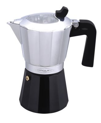 CAFETERA INDUCCIÓN 6/3 TAZAS NEGRA PLATEADA1