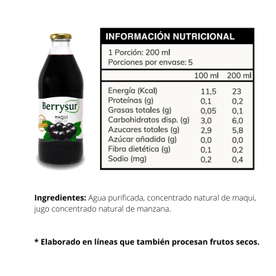 Jugo fruta Maqui Jugo fruta Maqui
