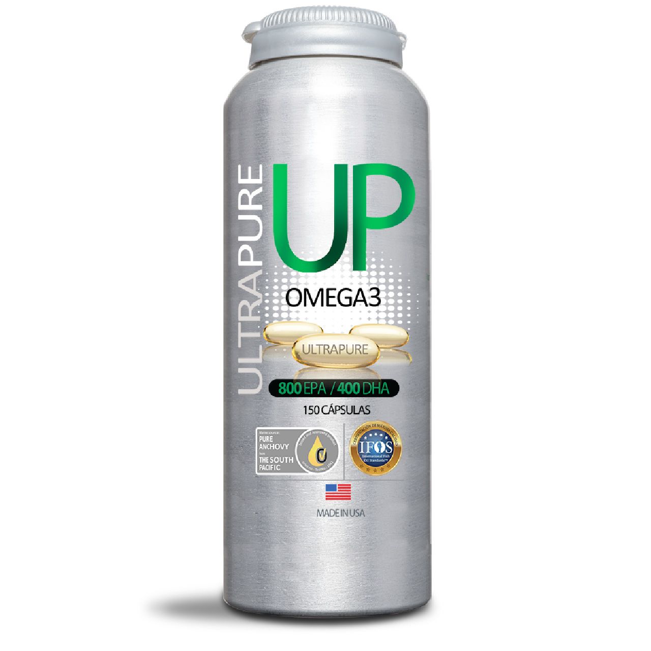 UP Omega 3 Ultra Pure 150 caps ORTOMOLECULARCHILE Nutrición desde