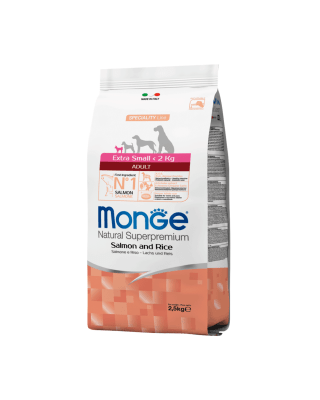 Monge Canine - ADULTO EXTRA SMALL SALMON Y ARROZ 2.5 KG1