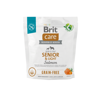 Brit Care Dog GF - Senior & Light Salmon & Potato 1 kg1