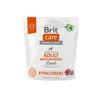 Brit Care Dog Hypoallergenic - Adult Medium Breed Lamb  1 kg1
